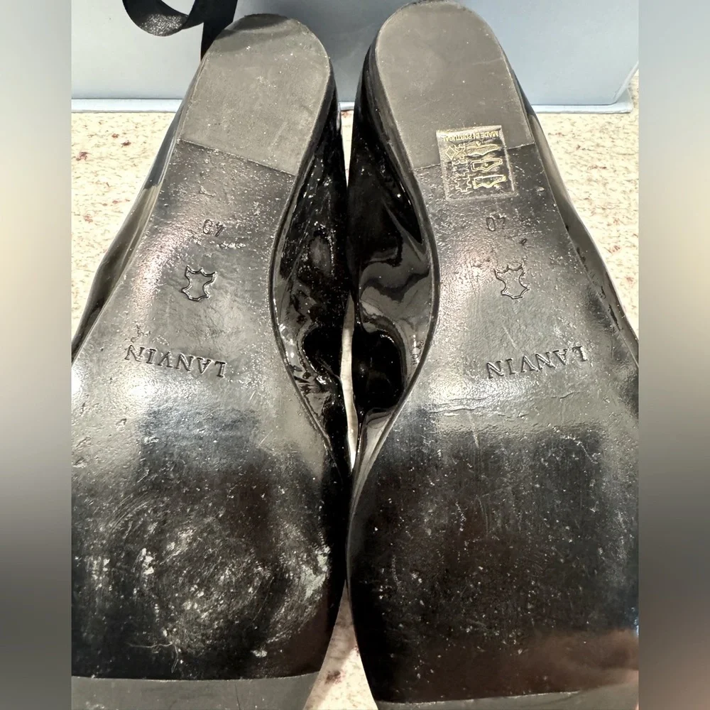 Lanvin patent leather ballet flat sz 40 - Picture 3 of 5